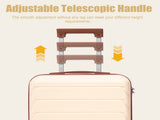 20 Inch ABS Hard Shell Travel Checked Luggage - Scratch Resistant Surface Four Multi-Directional W2787P437246