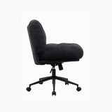 Cross Legged Office Chair on Wheels Adjustable Swivel Wider & Thickened, Ergonomic Desk Chair for 10744940