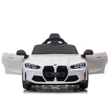 ZUN BMW M4 12v Kids ride on toy car 2.4G W/Parents Remote Control,Three speed adjustable,Power display, W1578P214202