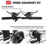 A27366 27 Inch Mountain Bike 21 Speed, Suspension Fork, Aluminum Frame Disc Brake, Mountain biking W709P292573