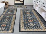 Boho Kitchen Rugs Sets 4 Piece with Runner Floral Kitchen Floor Mat Carpet Farmhouse Kitchen Rugs 81317779