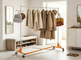 Z Rack, Industrial Grade Z Base Garment Rack, Heavy Duty Clothing Rack with Lockable Casters, for 13607242