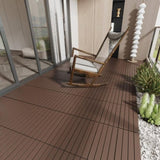 2FT Patio Deck Tiles, DIY Module Interlocking Decking Tiles Floor Tile,Easy and Quick Installation W206P195966