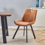 ZUN A set of 2 Dining Chairs Comfortable Upholstered Side Seating Armless for Home Kitchen Bedroom W2128130459