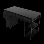 ZUN 47.3" Computer Desk with 7 Drawers, Extra Large Side Pocket, and Power Outlets – Ideal for Home W2887P240012