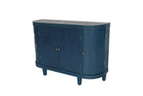 47''Oval Storage with 4 Doors,Buffet Sideboard with Storage, Fluted Accent Storage W2295P290657