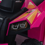 6V Kids Electric ATV, Toddler Ride on Car with Trailer, Music, Bluetooth Power Display for Boys W2181P160390