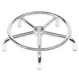 Round Stool with Lines Rotation Bar Stool White 44812868