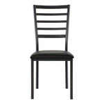 ZUN Black Finish Side Chairs Set of 4 Metal Frame Casual Dining Furniture B011P262350