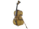 4/4 Acoustic Cello Case Bow Rosin Wood Color 23227804