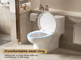 One Piece Toilet with Comfort Chair Seat ADA Height 17", Powerful Dual Flush Modern Toilet, 1.1/1.6 W3192P279683