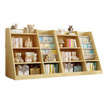 ZUN Wooden Toy Storage Organizer Cabinet Natural/ Wood Kids Bookshelf Children Bookcase Toddler Baby 91677276