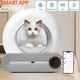 ZUN Self-Cleaning Cat Litter Box, Automatic Scooping and Odor Removal, App Control Support 2.4G WiFi, W1655122596