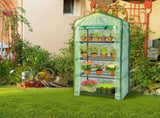 69x49x160cm Black Iron Pipe Pointed Mini Flower Stand With 4 Layers Of Grid, With Zipper Rolling 39728432