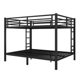 Metal Queen over Queen Bunk Bed for Teens and Adults,Space-Saving/Noise Reduced/No Box Spring W1580P247769