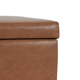 STORAGE PU OTTOMAN Orange Brown N757P191012T