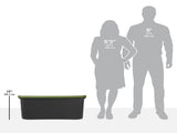 (2 pack) EZ Carry 30 Gallon Extra-Large Storage Bin, Plastic Storage Container with Full-Grip 34983656
