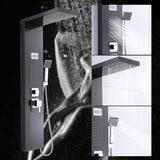 Stainless Steel Bathroom Shower Panel Rain Waterfall Spray with Handshower Kit 52586074