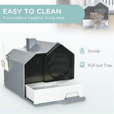 ZUN Cat Litter Box 99409456