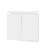 ZUN Large Spaces Shoe Cabinet High Glossy White Color with Led Light have moveable Shelves W2139P143415