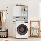 Over-The-Toilet Storage Cabinet - 1 Top Shelf 2 Enclosed Cabinets Toilet Paper Holder, 32048221