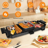 2 in 1 Hot Pot with Grill, Electric Hot Pot 2 in 1 Hot Pot BBQ Grill, Removable Hotpot Pot 2800W 73412339