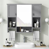 ZUN 35'' x 28'' Modern Wall Mounted Bathroom Storage Cabinet, Bathroom Wall Cabinet with Mirror, WF317173AAE