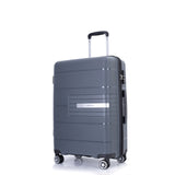 Hardshell Suitcase Double Spinner Wheels PP Luggage Sets Lightweight Durable Suitcase with TSA W284112582