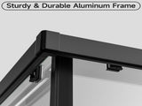 36" D X 36" W X 72" H Corner Shower Enclosure Shower Stall for Walk in Shower, 1/4" Thick Clear SGCC T5595P495289