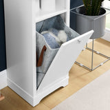 ZUN 64" Tall Bathroom Storage Cabinet for Small Space, Floor Standing Cabinet for Living Room Bathroom W1801P195737