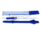7 ft Round Blue Beach Umbrella, UV Protection UPF 50 17988102