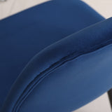 Lassan Contemporary Fabric Dining Chairs, Set of 4, Blue T2574P164528