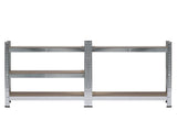 150 x 75 x 30cm 5 Tiers Galvanizing Storage Rack Gray 22948023