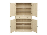 4 Door Cabinet with 1 Drawer, with 4 Adjustable Inner Shelves, Storage Cabinet W68894703