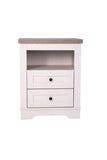 Farmhouse Nightstand , End Table, Side Table with 2 Drawers Storage Cabinet for Bedroom, Living W3151P264505