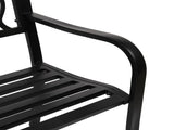 50" Outdoor Welcome Backrest Cast Iron Bench 27571420