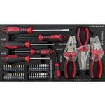 ZUN 3 Drawers Tool Box with Tool Set 54645959