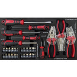 ZUN 3 Drawers Tool Box with Tool Set W1102111196