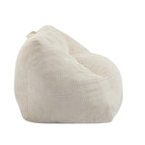 Olbia Indoor Bean Bag Chair, Beige Faux Fur N775P265556B