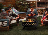 32IN Metal Fire Pit Black 36801333