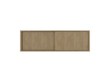 Slana Wall Cabinet, 2 Sliding doors, 1 Shelf, Natural Oak B097P474309