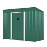 ZUN 4.2 x 9.1 Ft Outdoor Storage Shed, Metal Tool Shed with Lockable Doors Vents, Utility Garden Shed W2181P156874