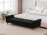 65.75" Wide Modern Upholstered Storage Bench With Double Lids 11017583