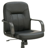 Black Office Chair with Casters B062P153798