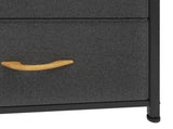 4 Drawer Dresser Fabric Chest of Drawers Furniture Storage Organizer for Living Room,,Hallway, Dark 36613960