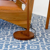 Contemporary Floor Lamp Zensa Brown Floor Lamp 110V, Standing Light for Living Room Centerpiece, B183P315130