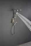 ShowerSpas Shower System, with 10" Rain Showerhead, 4-Function Hand Shower, Adjustable Slide Bar and W2287P182582