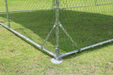 ZUN Large metal chicken coop upgrade three support steel wire impregnated plastic net cage, Oxford cloth 07079526