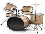 Full Size Adult Drum Set 5-Piece Champagne with Bass Drum, two Tom Drum, Snare Drum, Floor Tom, 16" 20420021