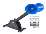 Adjustable Boat Trailer Winch Stand with Blue Roller - Universal Winch Mount Post for 3" to 4" Wide 03361391